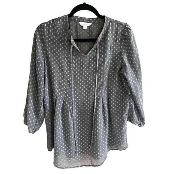 Charming Charlie size medium gray polka dot - Picture 1 of 4